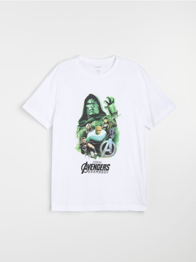 Sinsay - Pamučna majica s printom Avengers