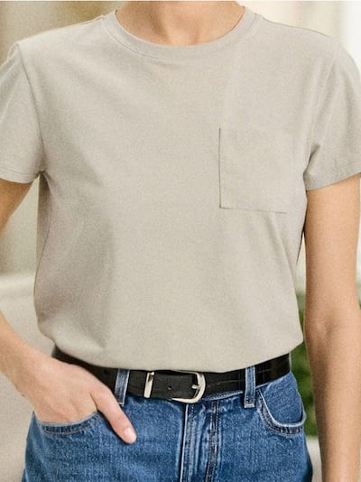 Bavlněné tričko s kapsou