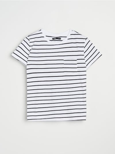 Бавовняна футболка з кишенею