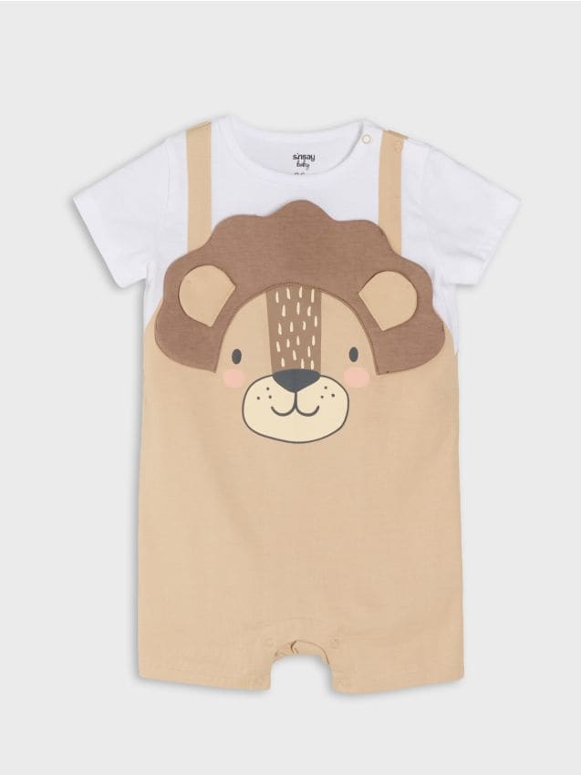 Sinsay - Rompere din Bumbac cu Motiv de Leu - bej