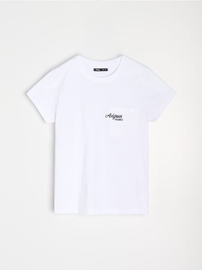 Βαμβακερό μπλουζάκι με κέντημα