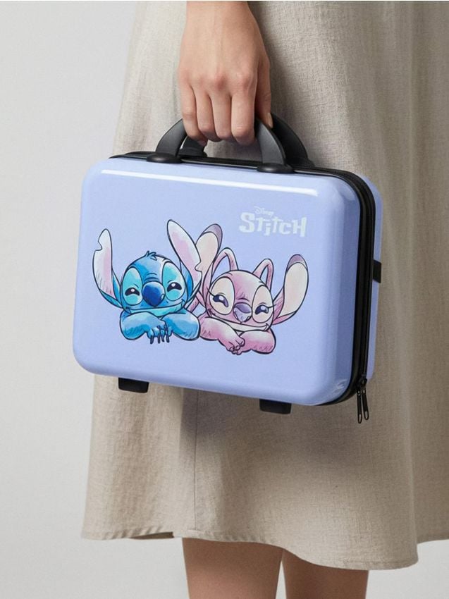 Sinsay - Cestovná kozmetická taška Stitch - svetlomodrá