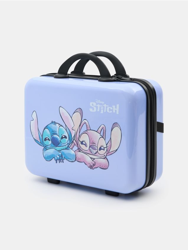 Sinsay - Geantă de cosmetice de călătorie Stitch - albastru-pal