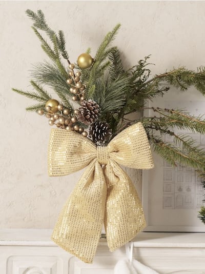 Dekorativna mašna sa šljokicama