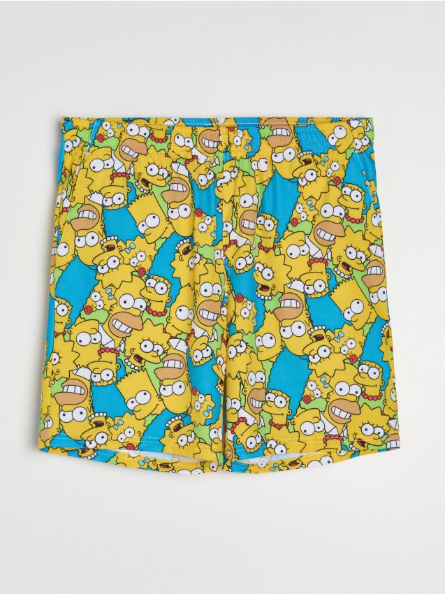Sinsay - Pantaloni scurți The Simpsons - multicolor
