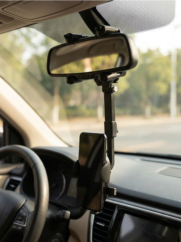 Sinsay - Suport auto pentru telefon cu fixare pe oglinda retrovizoare - negru