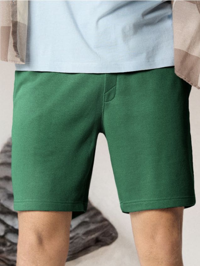 Sinsay - Pantaloni scurți cu șnur decorativ - verde