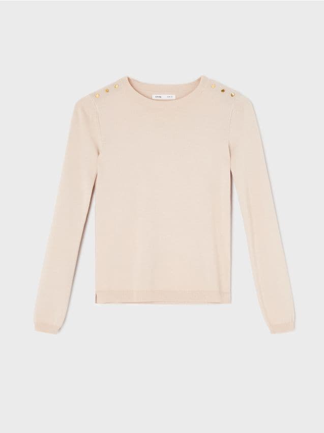 Sinsay - Pulover din material majoritar viscoză - nude