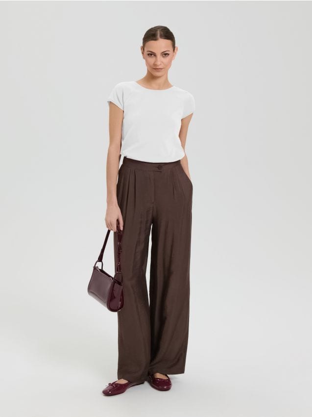 Sinsay - Tričko s krátkym rukávom - biela