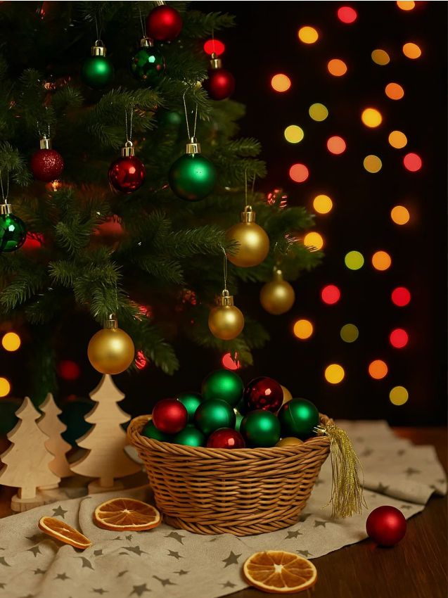 Sinsay - Sada vianočných gúľ 50 kusov - viacfarebná