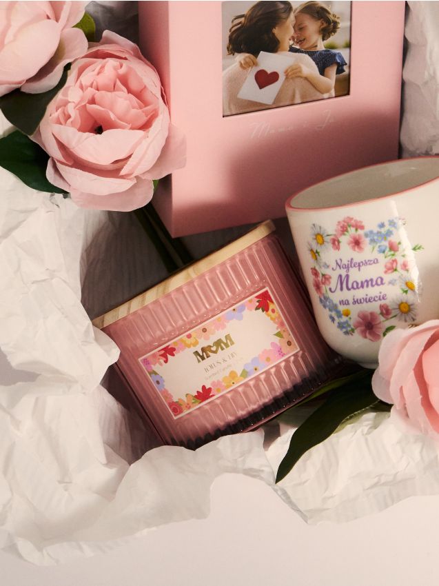 Sinsay - Lumânare de Ziua Mamei cu miros floral - roz-pastel