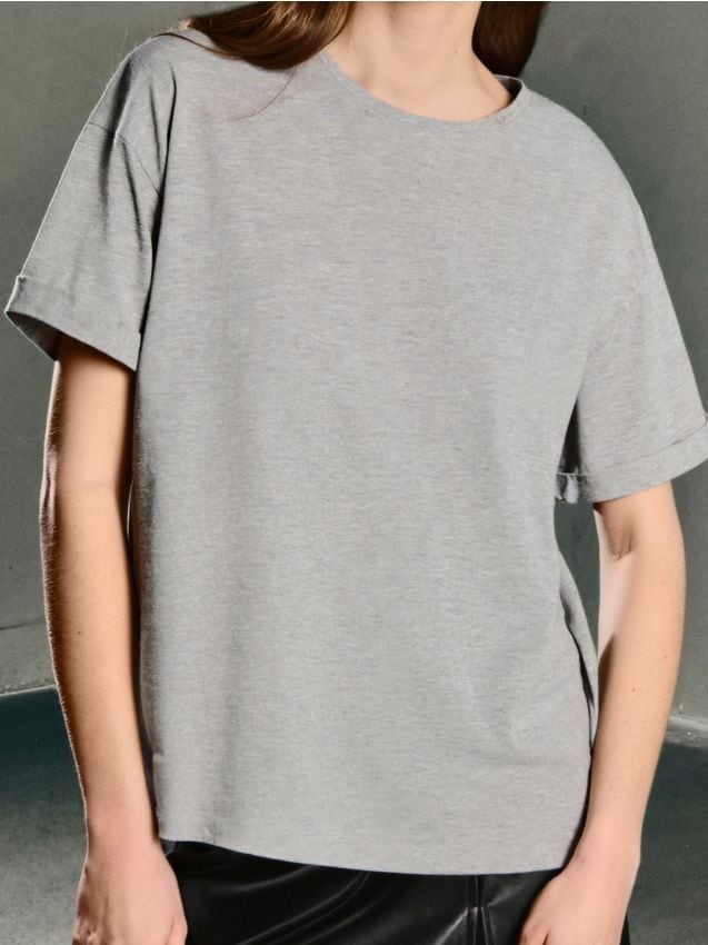 Sinsay - Tricou cu mânecă scurtă - gri deschis