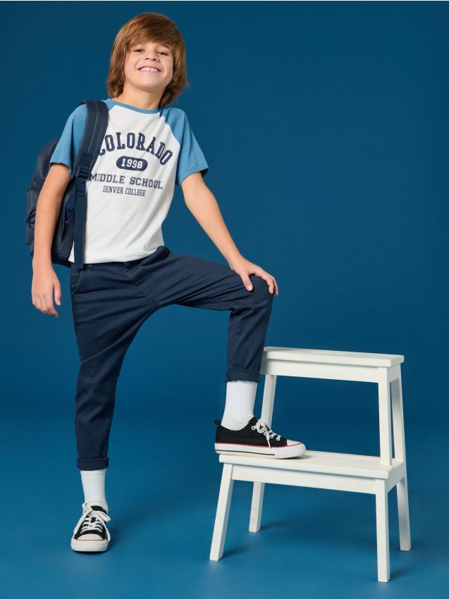 Sinsay - Tričko s krátkym rukávom - biela