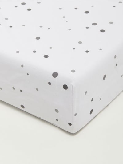 Bavlnené posteľné prestieradlo s gumičkou