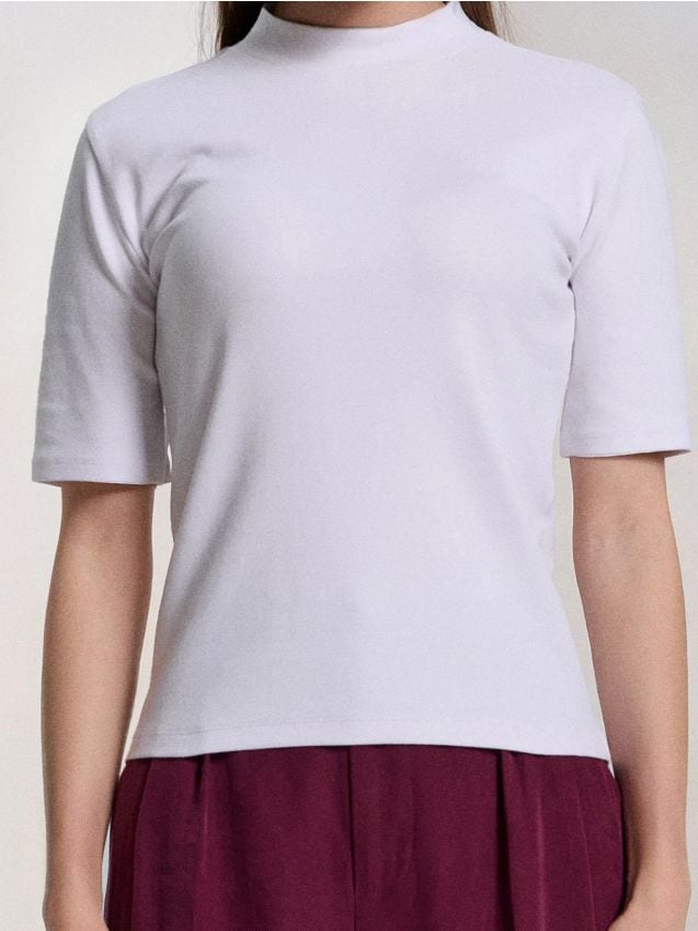 Sinsay - Tricou din bumbac basic - alb