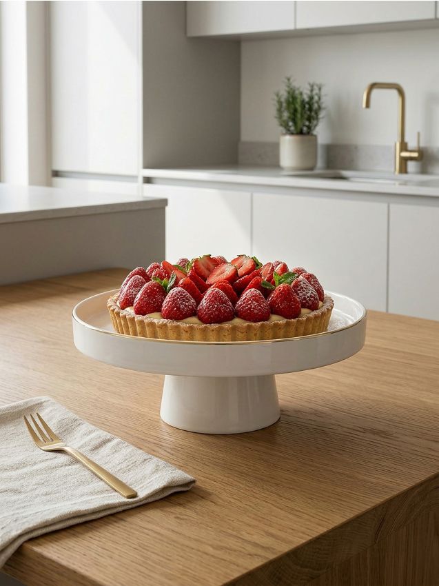 Sinsay - Suport pentru prăjituri - alb