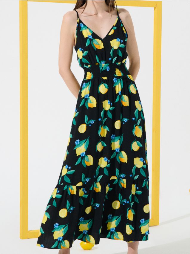 Vestito midi in viscosa - SINSAY