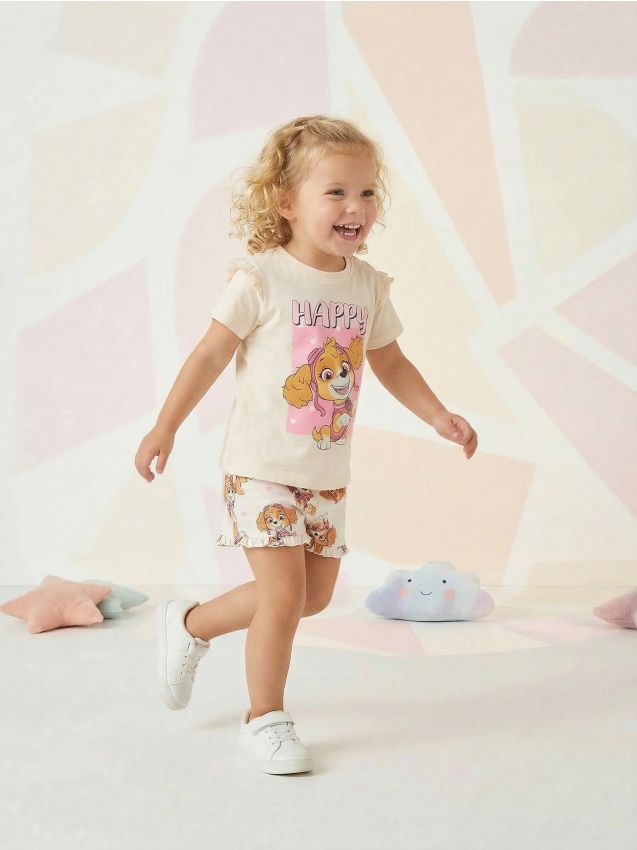 Sinsay - Set de 2 perechi de pantaloni scurți PAW Patrol - roz-begonie