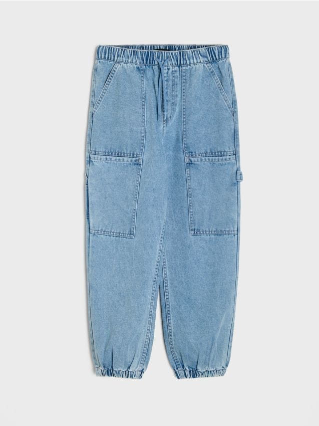 Sinsay - Blugi jogger cargo cu buzunare - multicolor