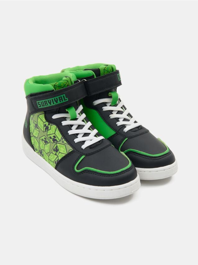 Sinsay - Sneakers înalți Minecraft cu închidere velcro și șireturi - multicolor