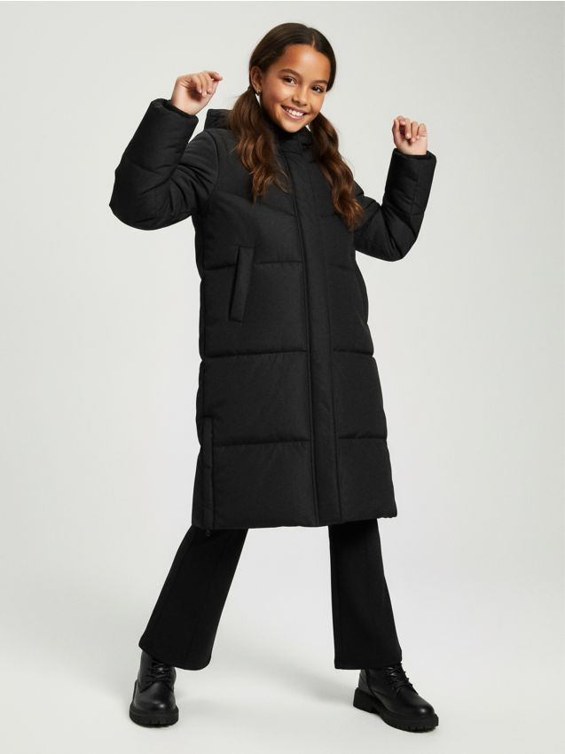 Sinsay Sinsay - Παλτό με αποσπώμενα μανίκια - μαυρο