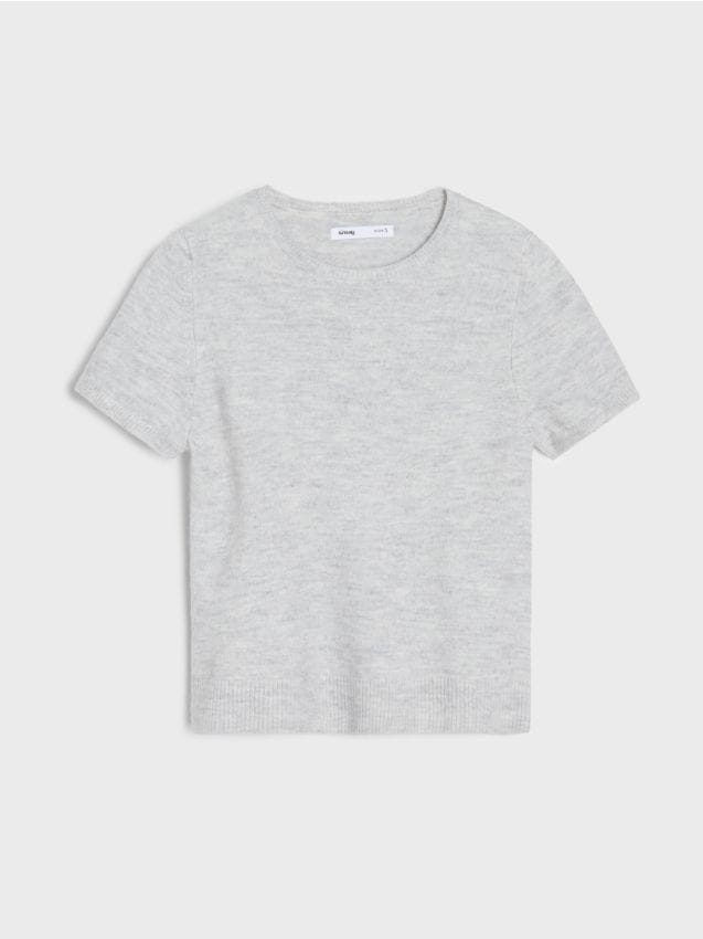 Sinsay - Sveterová blúzka s prímesou vlny - svetlošedá