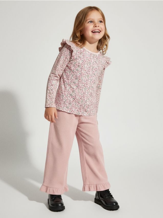 Sinsay - Bavlnené tričko - levanduľová