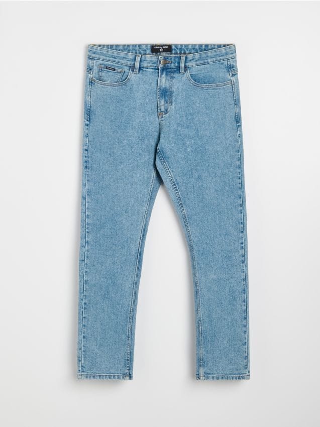 Sinsay - Blugi regular fit - albastru