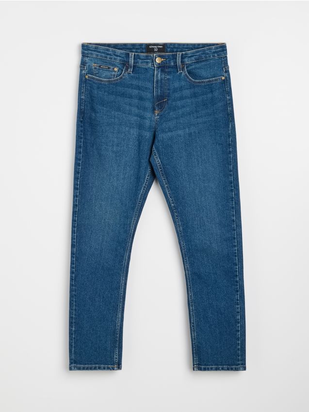 Sinsay - Blugi regular fit - bleumarin