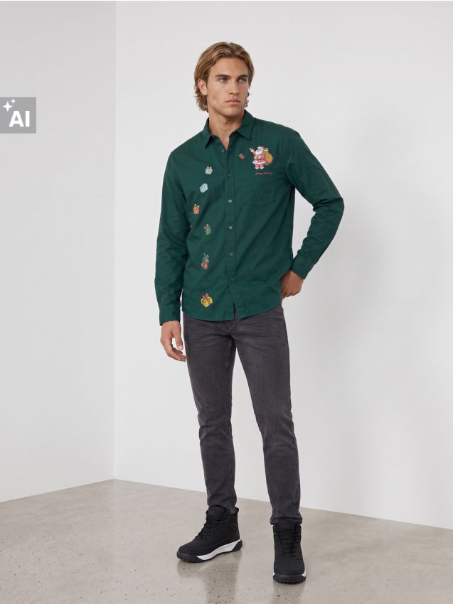 Sinsay - Blugi regular fit - gri