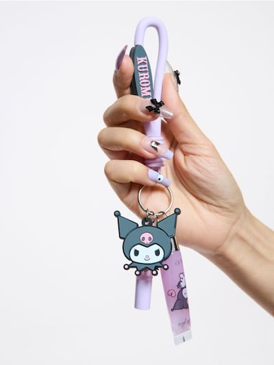 Брелок з блиском для губ і бальзамом для губ Kuromi