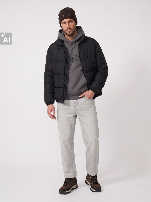 Sinsay - Beanie kapa s viskozom i vezom NYC
