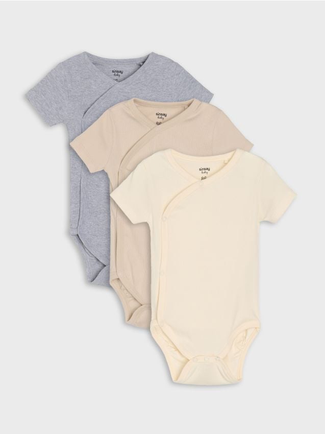 Sinsay - Súprava 3 body - krémová