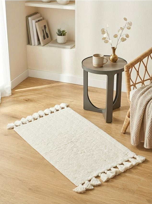 Sinsay - Preș cu franjuri - crem