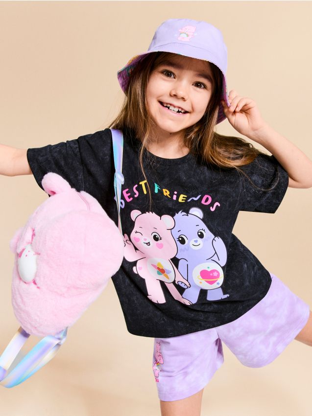 Sinsay - Tricou din bumbac cu imprimeu Care Bears - negru