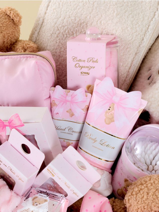 Sinsay - Loțiune de corp cu parfum de biscuiți - roz-pastel