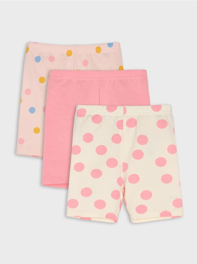 Sinsay - Pantaloni scurți biker 3 pack - roz-pastel