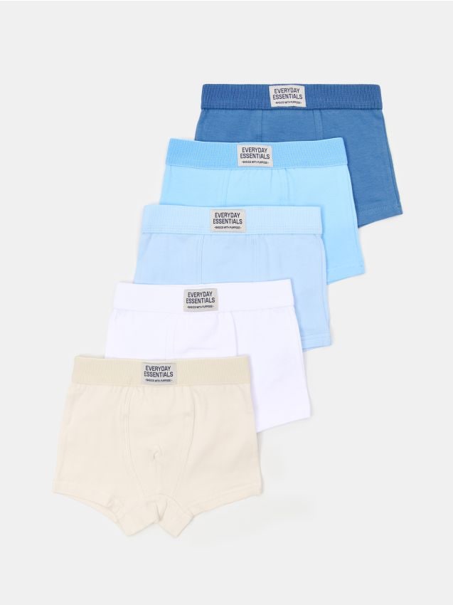 Sinsay - Boxeri din bumbac cu patch – set de 5 bucăți - multicolor