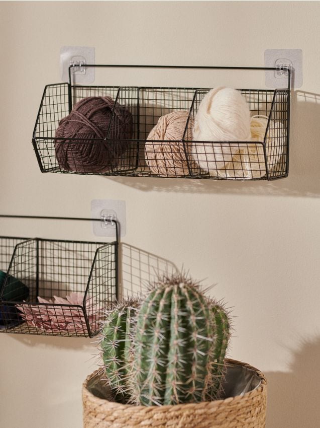 Sinsay - Policioară de perete metalică - negru