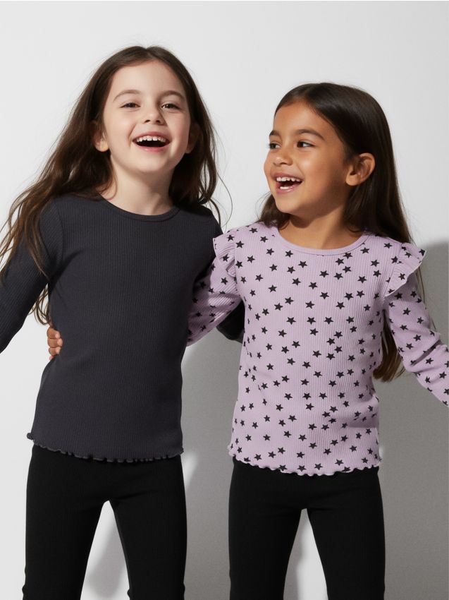 Sinsay - Set 2 tricouri cu mâneci lungi - multicolor