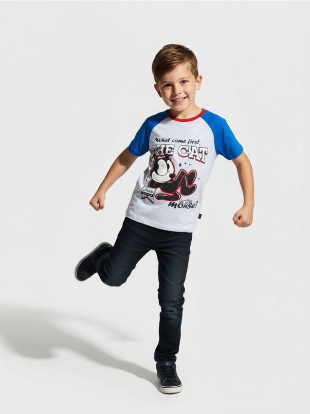 Sinsay - Tričko Felix the Cat - modrá