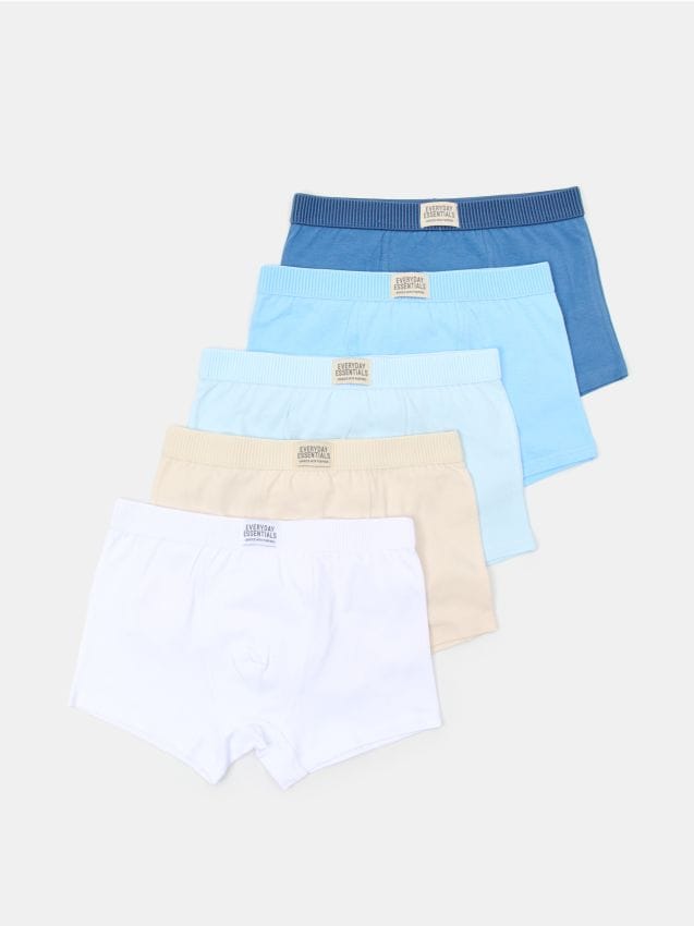 Sinsay - Boxeri din bumbac cu patch – set de 5 bucăți - multicolor