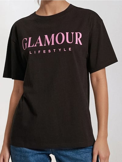 T-Shirt mit Schriftzug