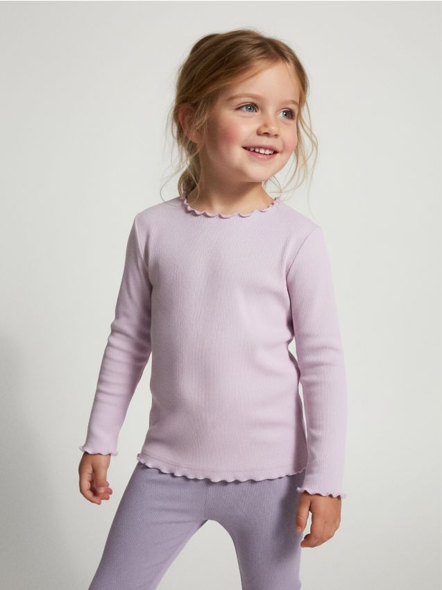 Sinsay - Rebrovaná blúzka - levanduľová