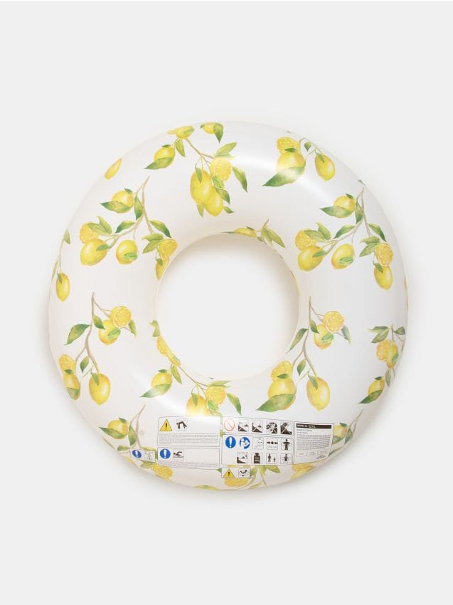 Ciambella gonfiabile con limoni - giallo chiaro