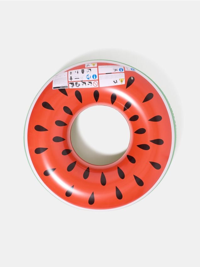 Ciambella gonfiabile con motivo anguria - rosso