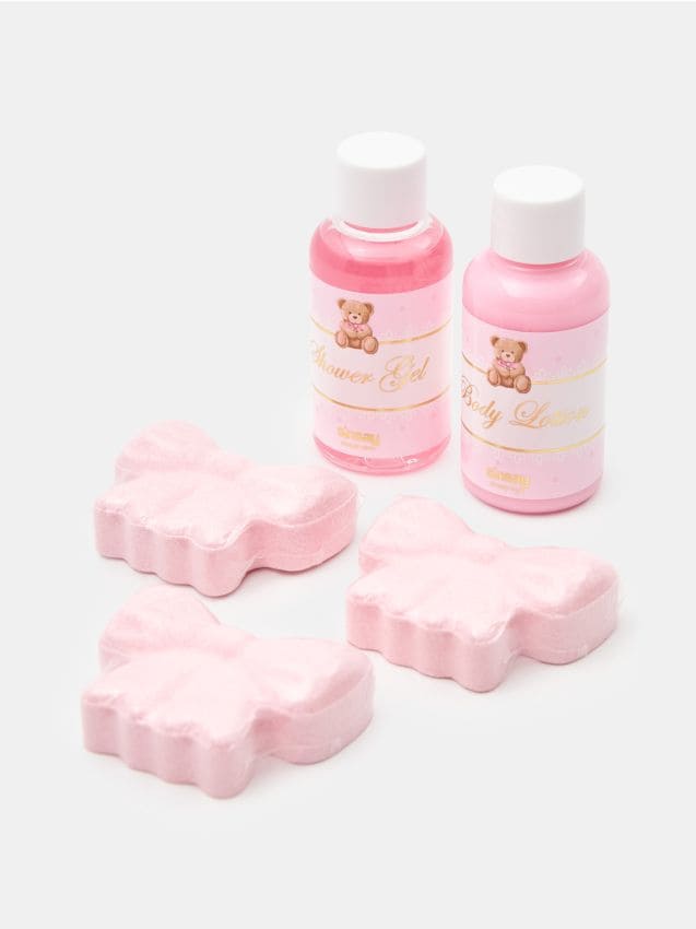 Sinsay - Set: loțiune de corp, bombe de baie și gel de duș 5 buc. - multicolor