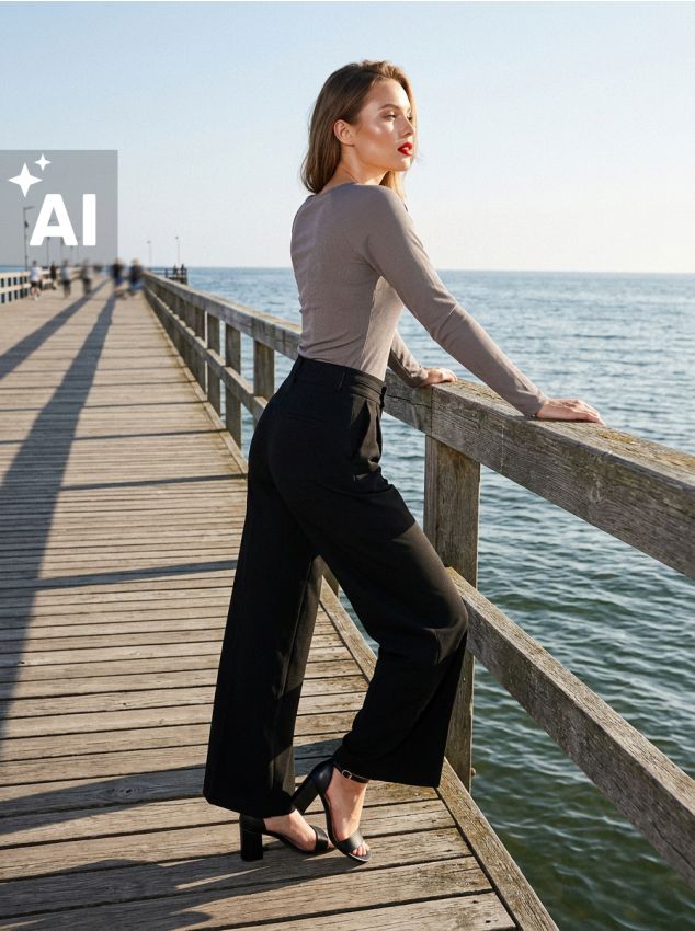 Sinsay - Tricou ribbed cu mâneci lungi - cafeniu