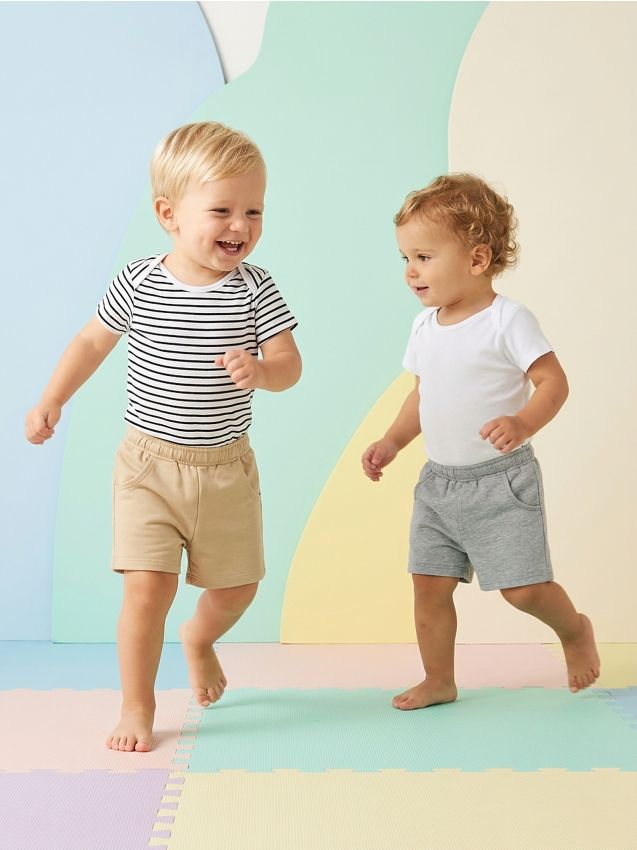 Sinsay - Șorturi din bumbac 2 pack - bej
