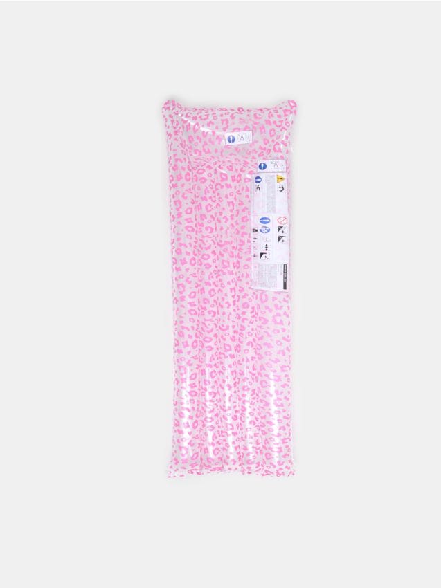 Materasso gonfiabile da acqua con stampa leopardata - rosa